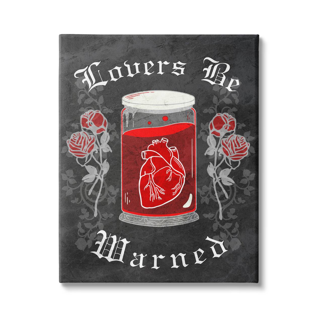Stupell Industries Spooky Heart In Jar Canvas Wall Art